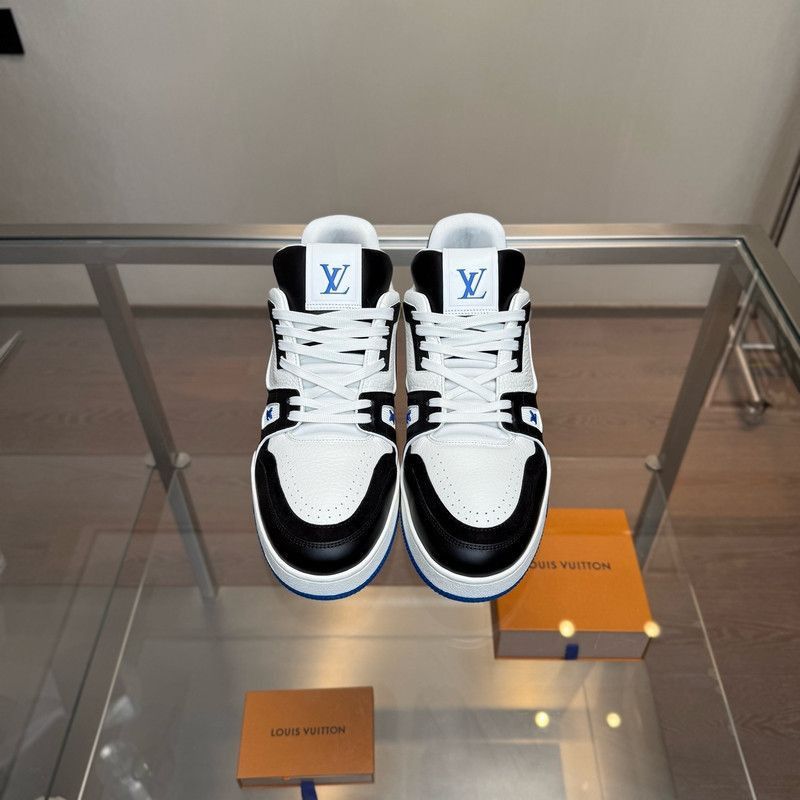 Louis Vuitton Louis Vuitton Trainer Low Leather Sneakers -2508 Size US 11 / EU 44 - 2 Thumbnail
