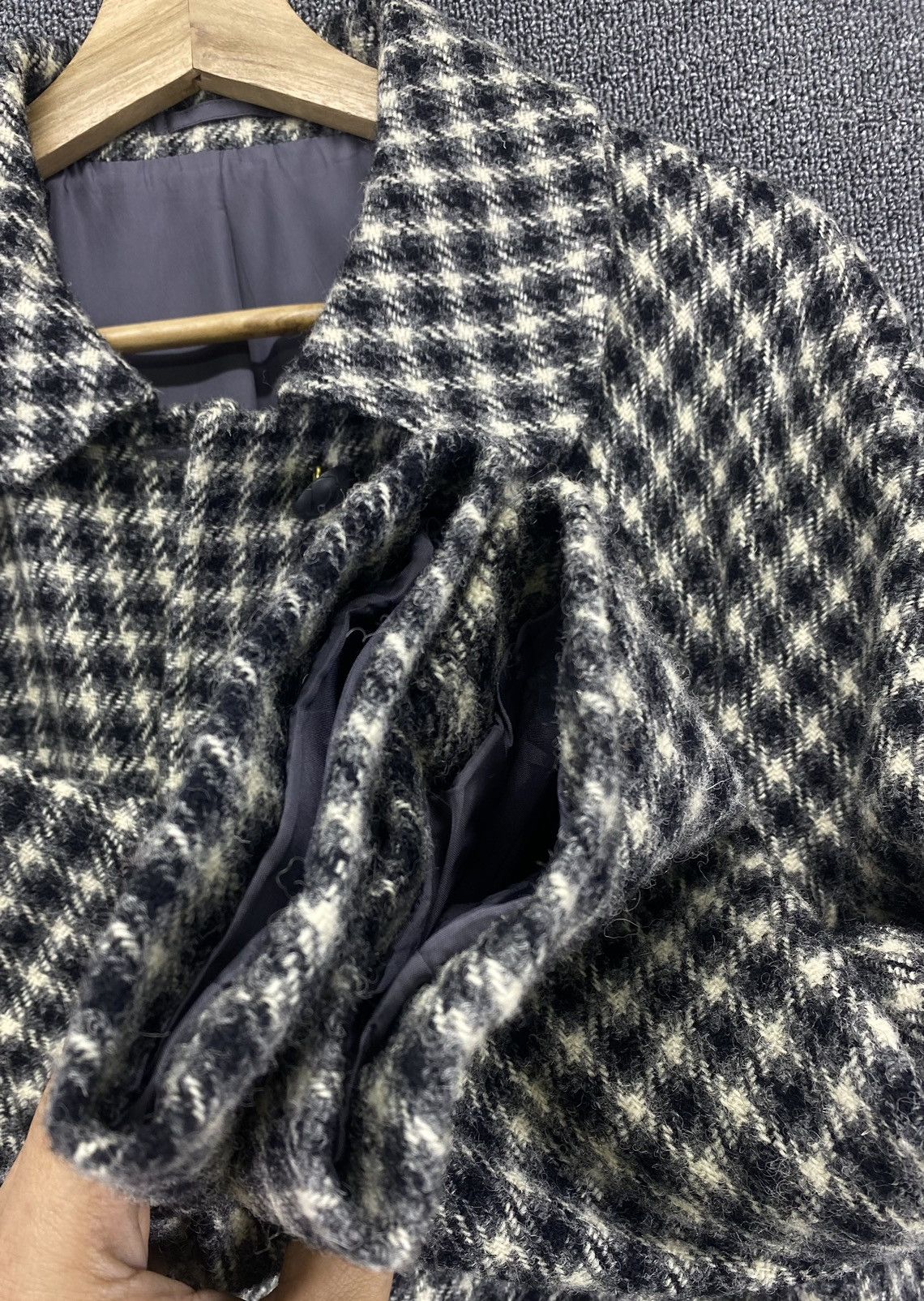 Margaret Howell Vintage Margaret Howell x Harris Tweed Long Coat Wool Jacket Size M / US 6-8 / IT 42-44 - 11 Thumbnail