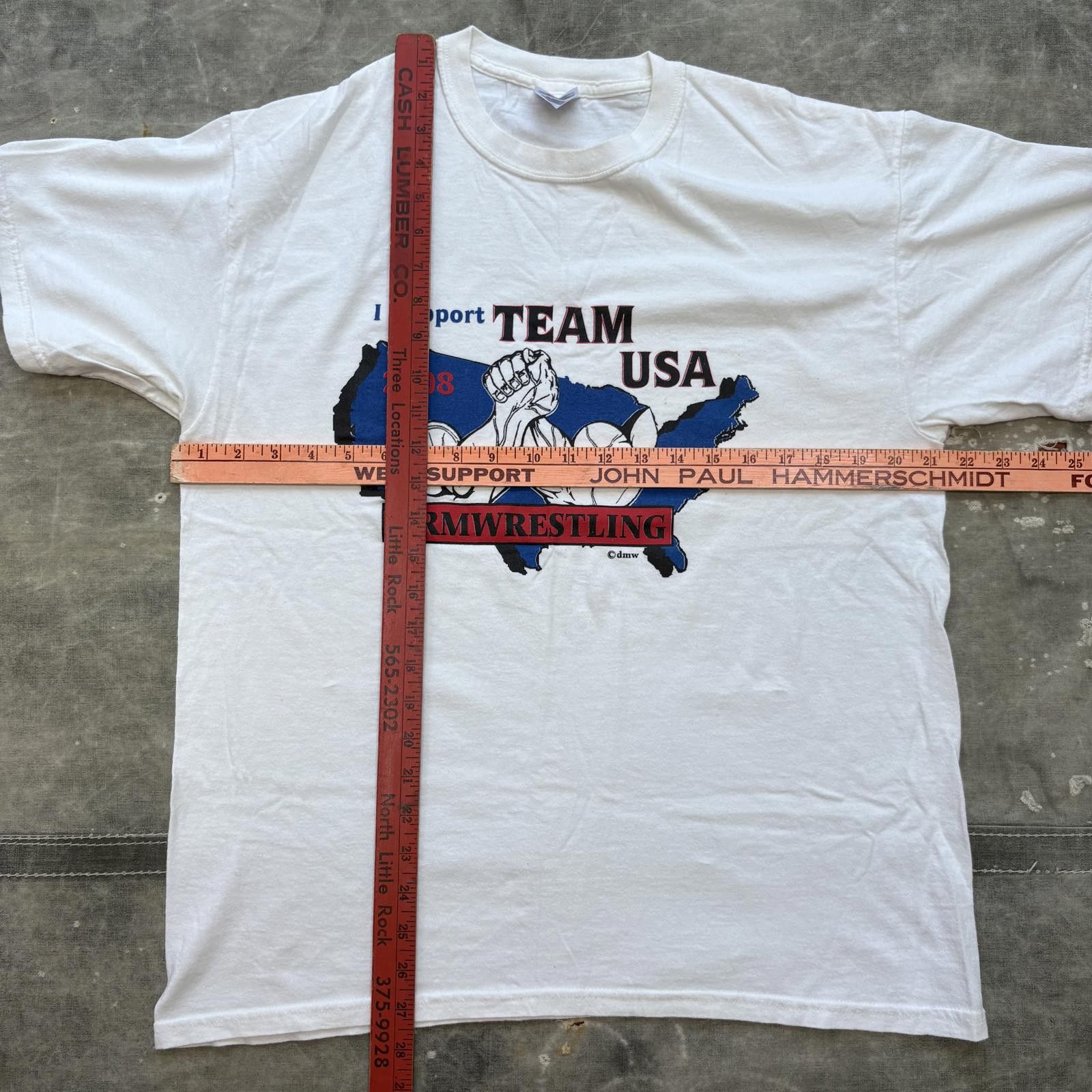 Vintage Vintage Y2K Team USA Arm Wrestling Biceps Strong Shirt Size US L / EU 52-54 / 3 - 4 Thumbnail