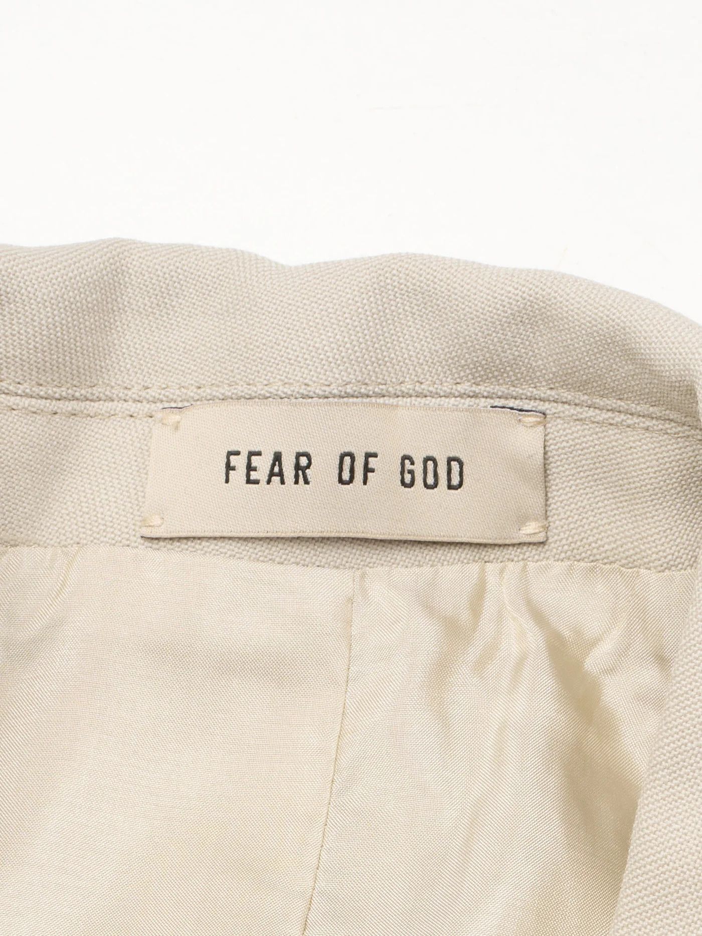 Fear of God FEAR OF GOD Eternal Beige Wool Double Breasted Suit Jacket Size 40R - 5 Thumbnail