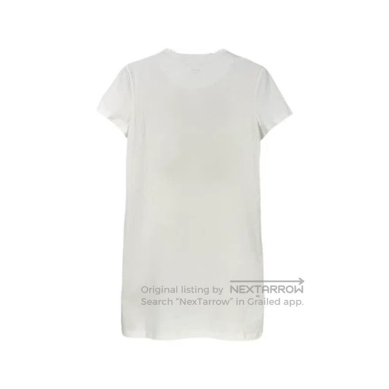 Hermes Hermes White Printed Short Sleeve Dress Size XS / US 0-2 / IT 36-38 - 2 Thumbnail