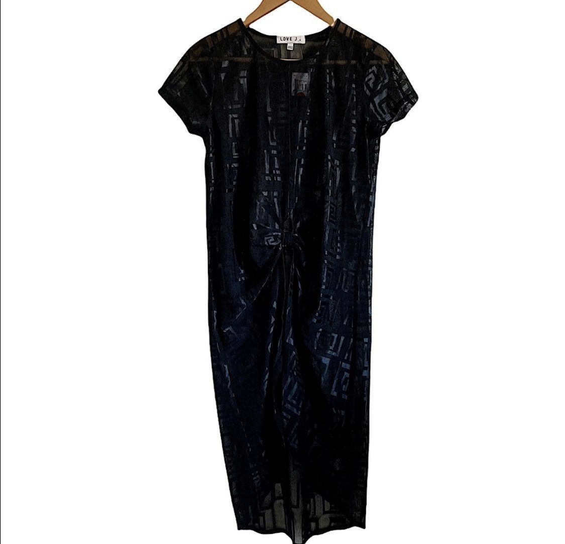 Other BLACK SHEER EMBROIDERED SHORT SLEEVE KNOTTED DUSTER TOP SZ M Size M / US 6-8 / IT 42-44 - 13 Thumbnail