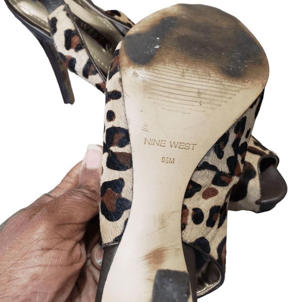 Nine West CT1615 Ladies Cheeta Print Nine West Heels 3.5" size 9.5 Size US 9.5 / IT 39.5 - 6 Thumbnail