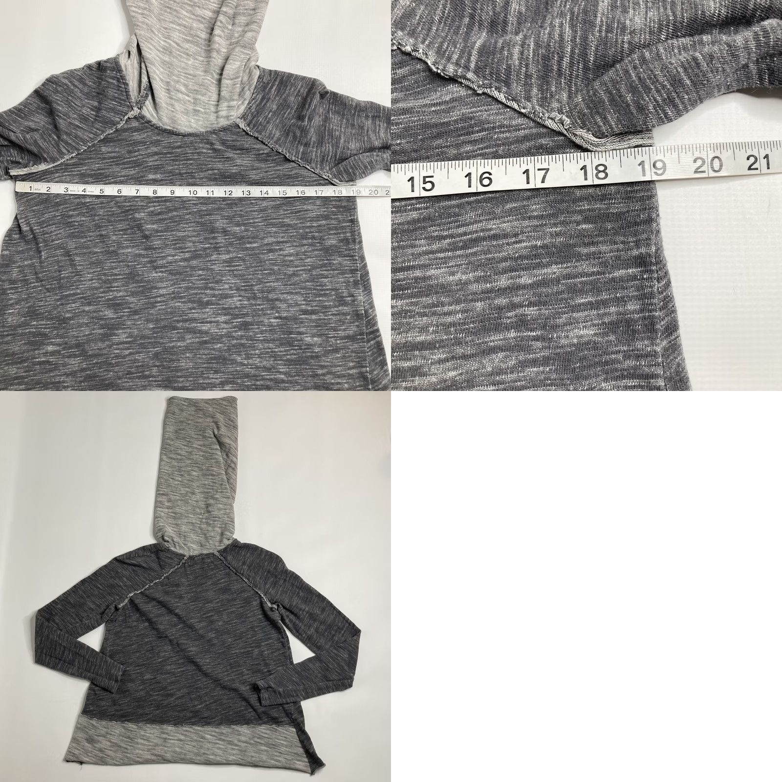 Vintage FP Beach Cowl Neck Pullover Sweater Gray One Size Long Sleeve Casual Beachy Size ONE SIZE - 8 Thumbnail