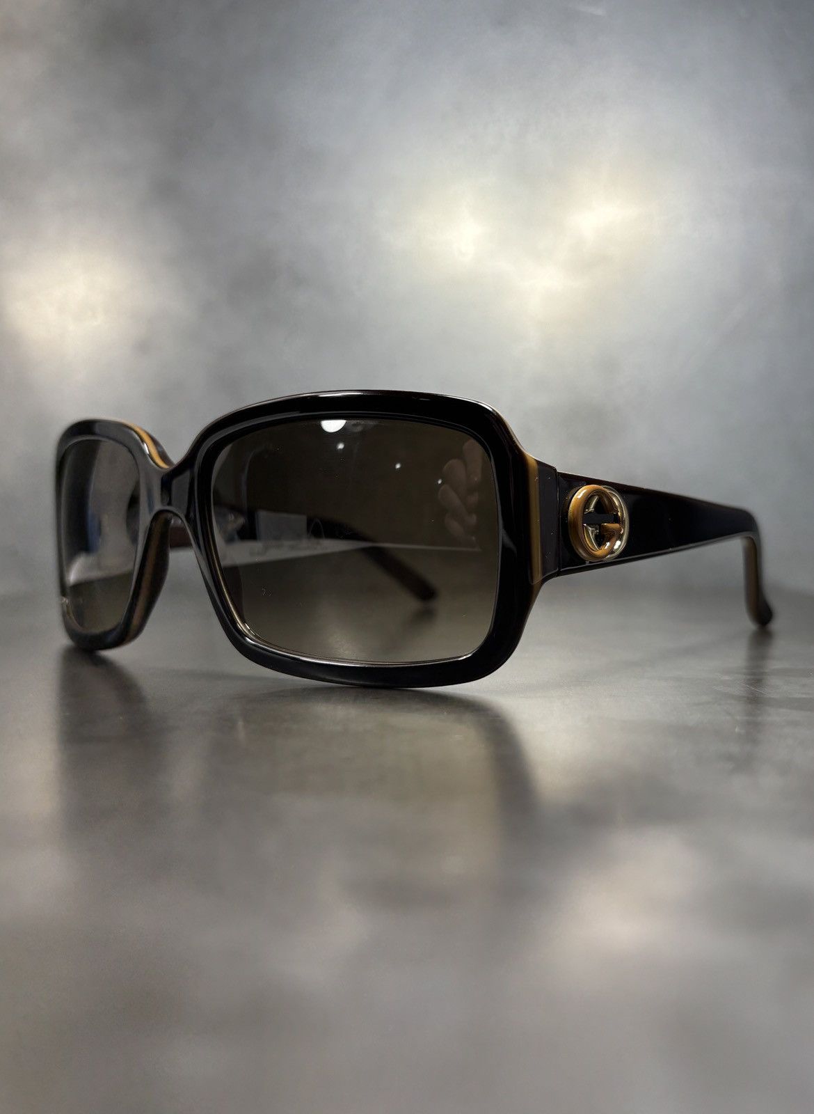 Gucci Gucci Sunglasses Overiszed Rectangular Italy GG 3159/S Size ONE SIZE - 15 Thumbnail