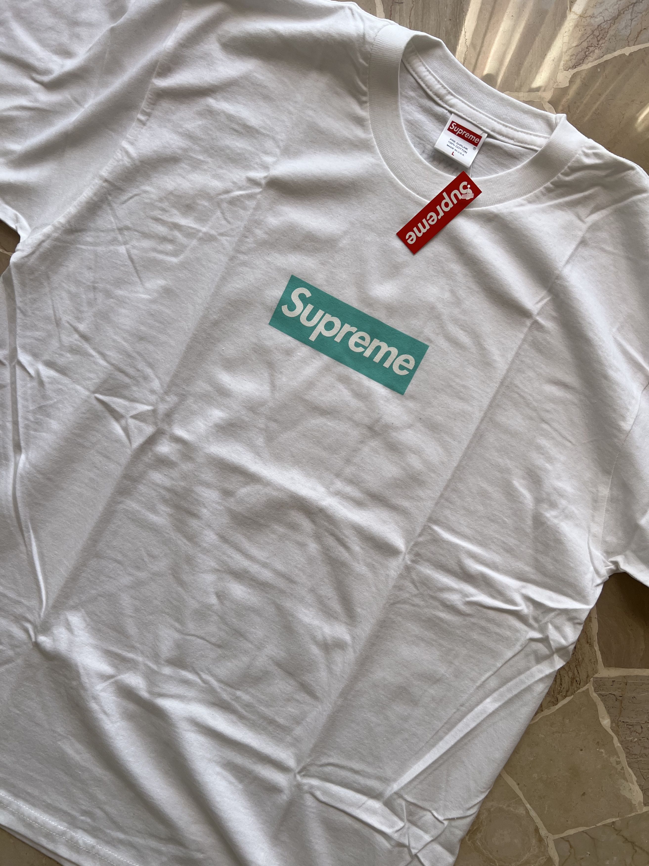 Supreme × Tiffany & Co. Supreme T-shirt con Logo Supreme x Tiffany & Co large Size US L / EU 52-54 / 3 - 6 Thumbnail