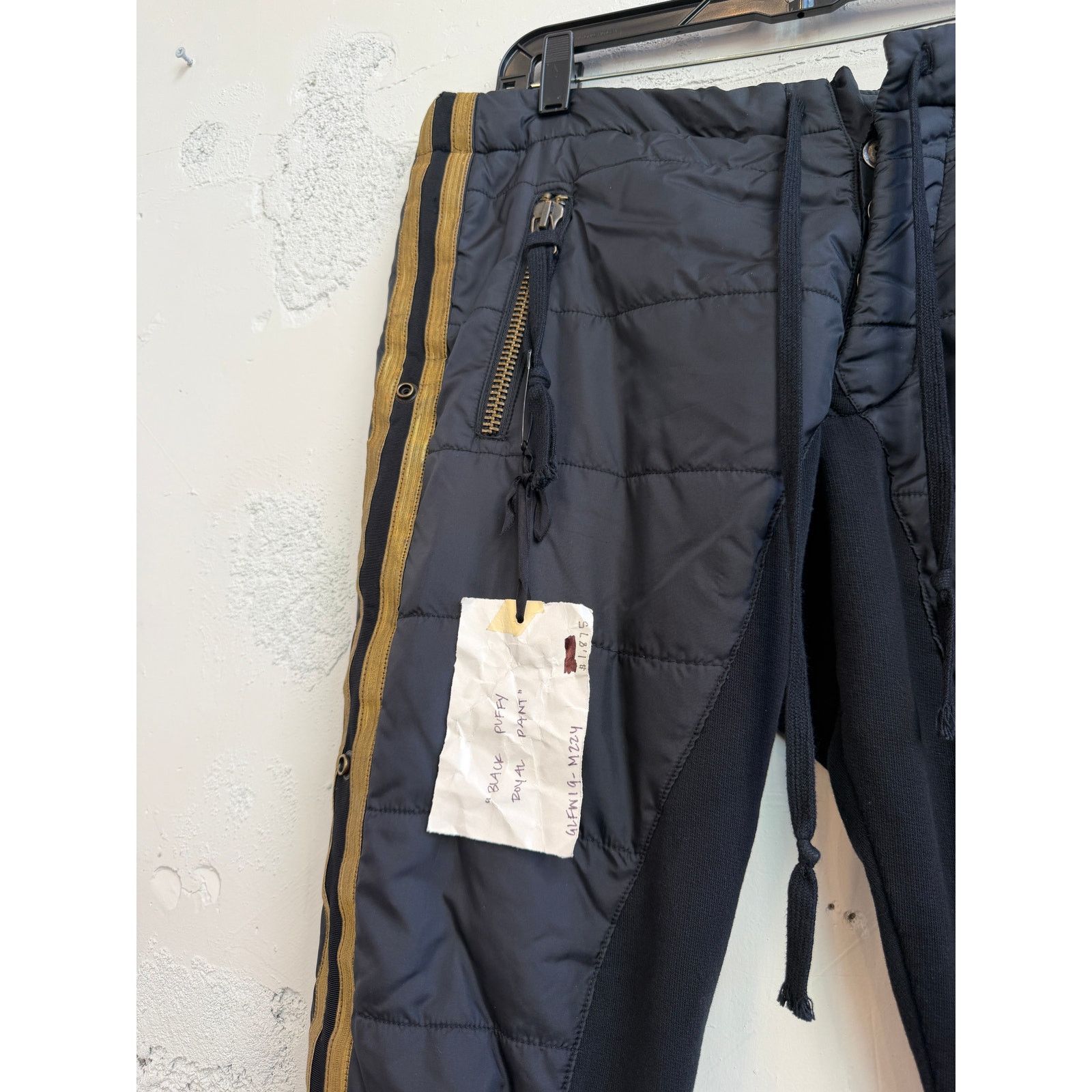 Greg Lauren Greg Lauren SAMPLE Black Puffy Royal Pant Size US 34 / EU 50 - 3 Thumbnail