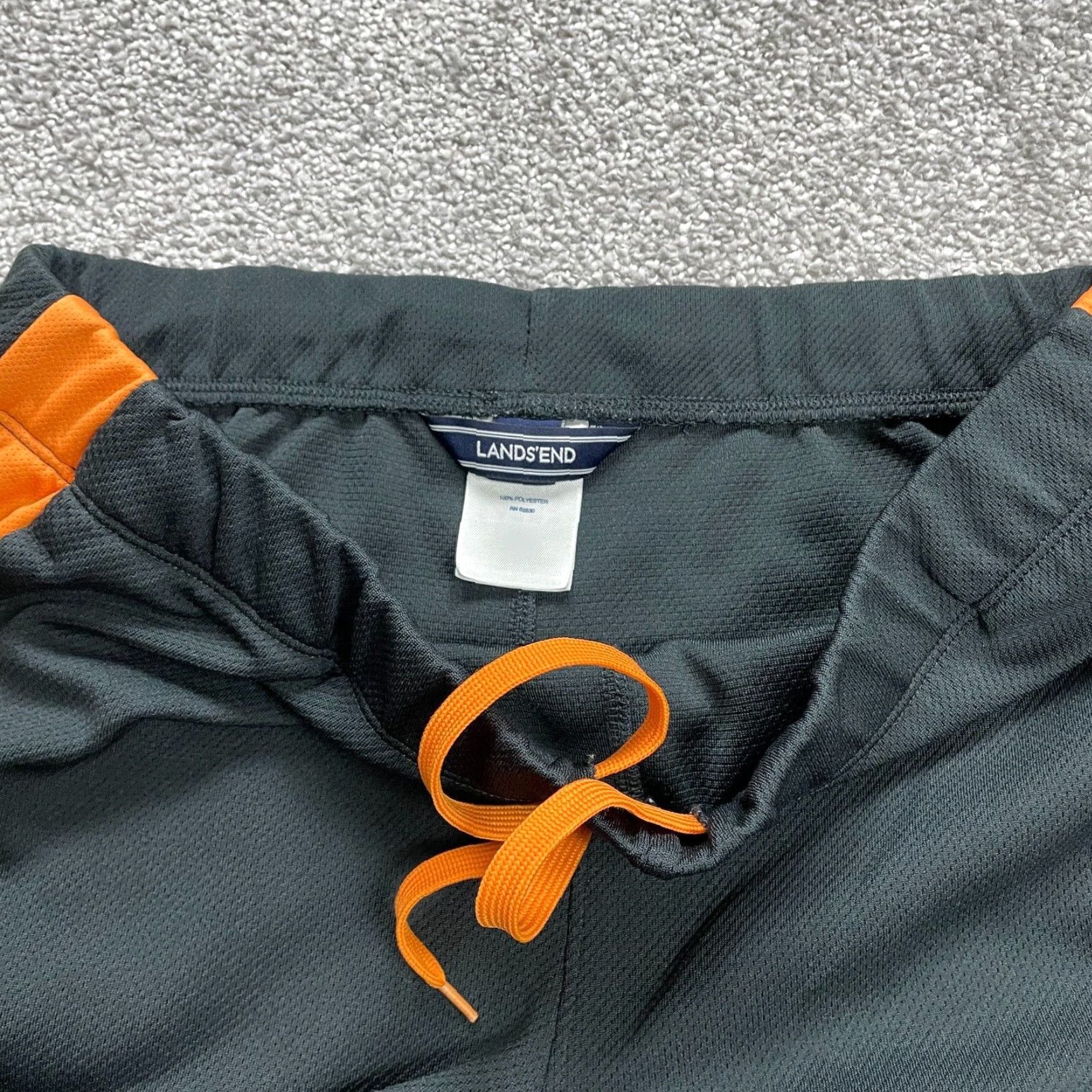 Lands' End Lands' End Track Pants Womens Large Gray Orange Drawstring Straight Ankle Zip Shirt Size 36" / US 14 / IT 50 - 3 Thumbnail