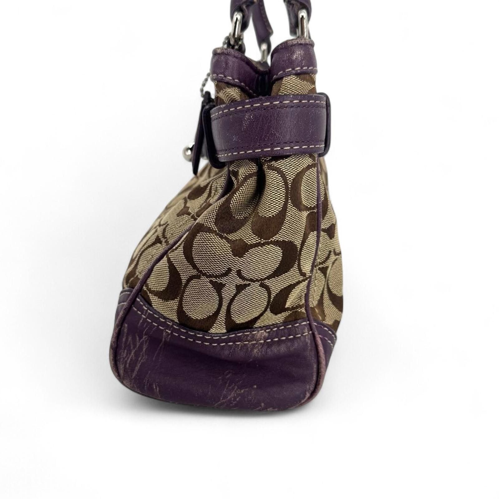 Coach Coach - Signature Canvas Leather Handbag Size ONE SIZE - 5 Thumbnail