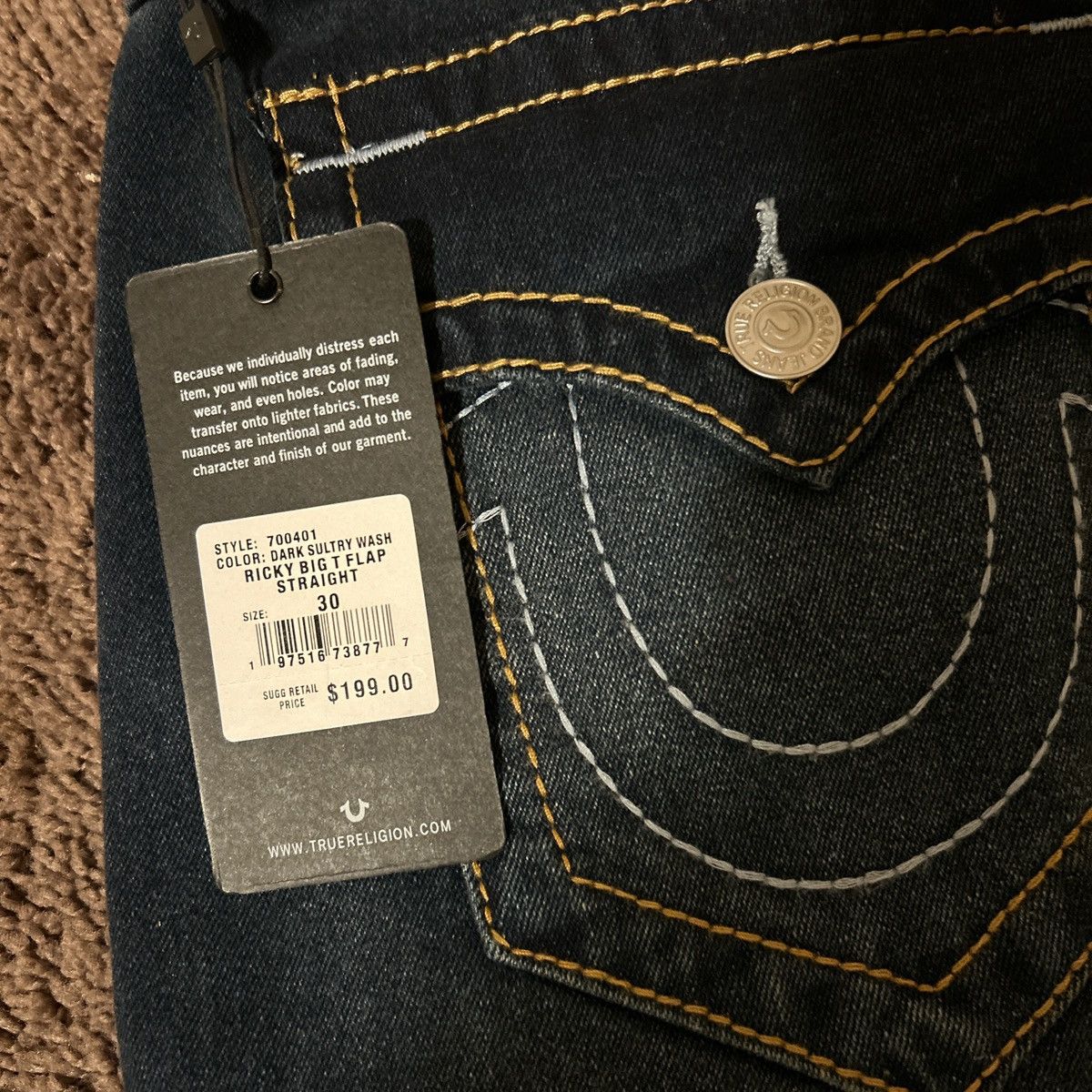 True Religion true religion men jeans — brand new . Size US 30 / EU 46 - 4 Thumbnail