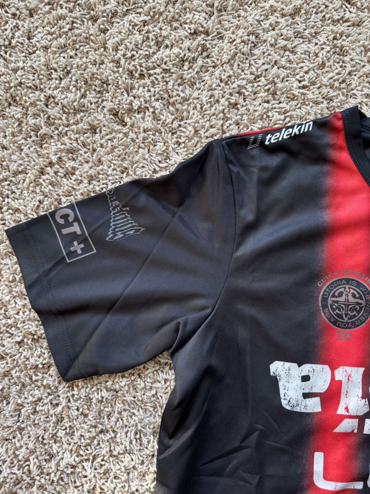 Travis Scott Italy Soccer Jersey Black Red