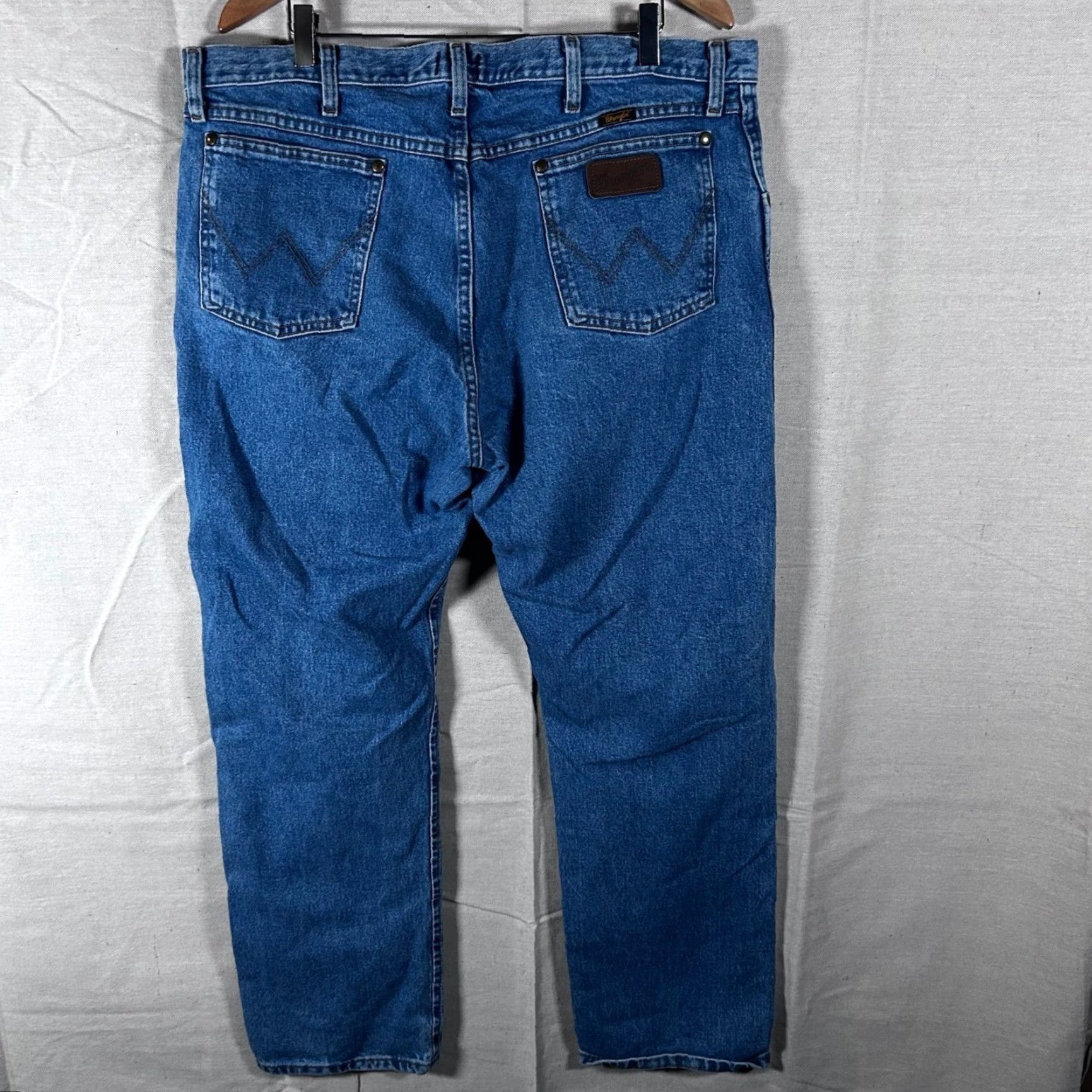 Wrangler Wrangler 47MWZ Premium Performance Cowboy Cut Regular Fit Jeans Blue 38x32 Mens Size US 38 / EU 54 - 5 Thumbnail
