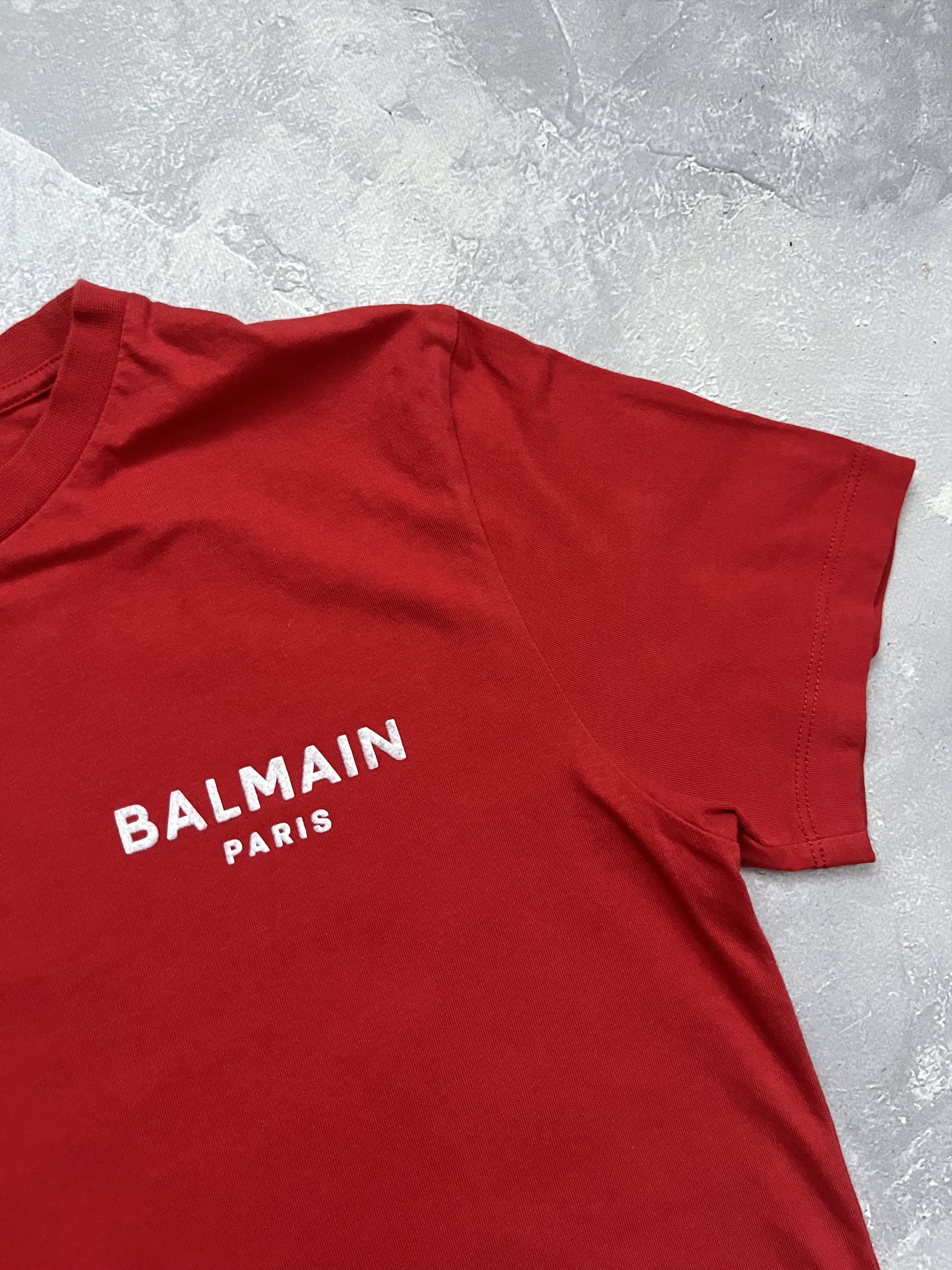 Balmain BALMAIN T-Shirt Red Women Small Logo Size S / US 4 / IT 40 - 2 Thumbnail