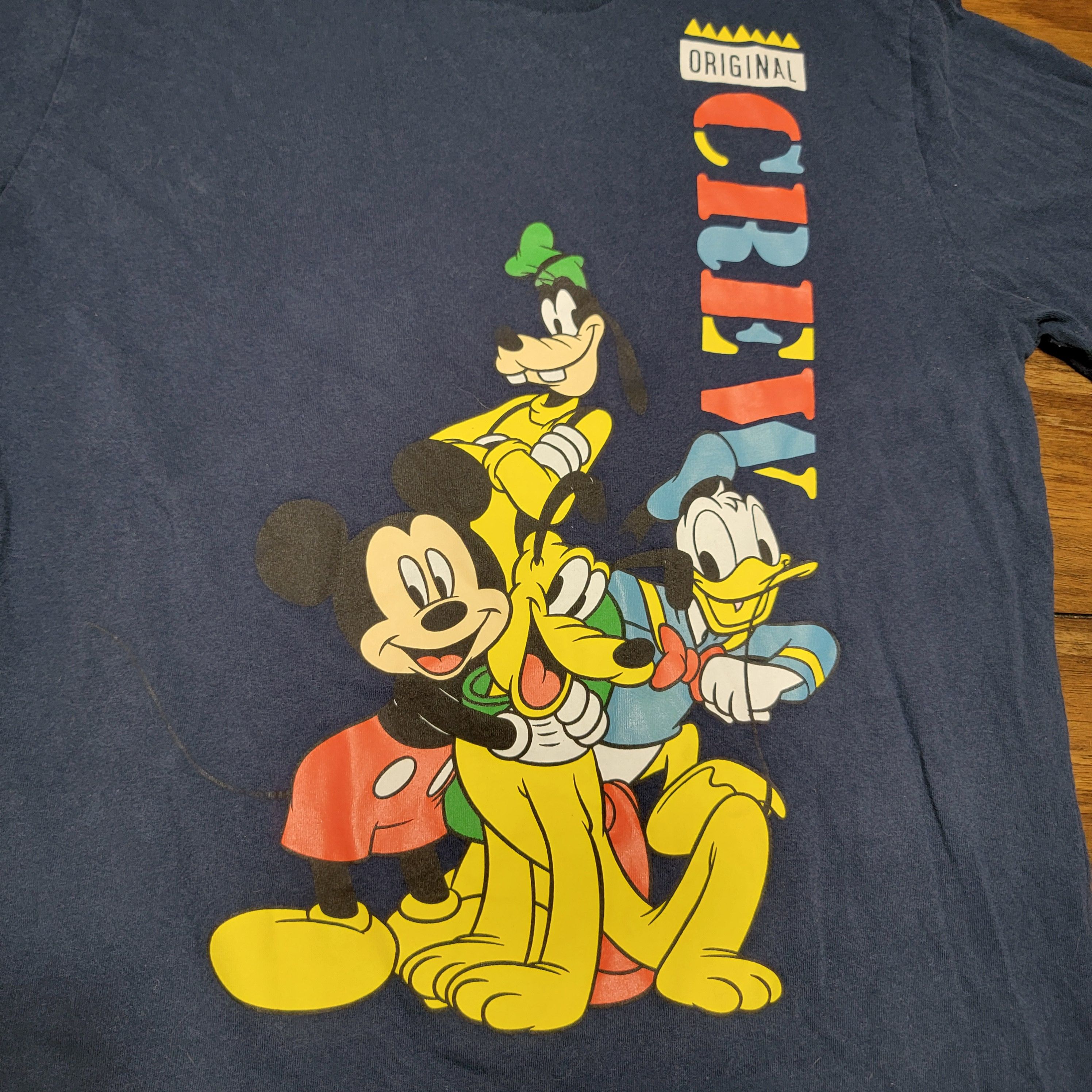 Disney Disney LS Dark Blue Unisex Tee "Original Crew" - Size Large Size L / US 10 / IT 46 - 2 Thumbnail