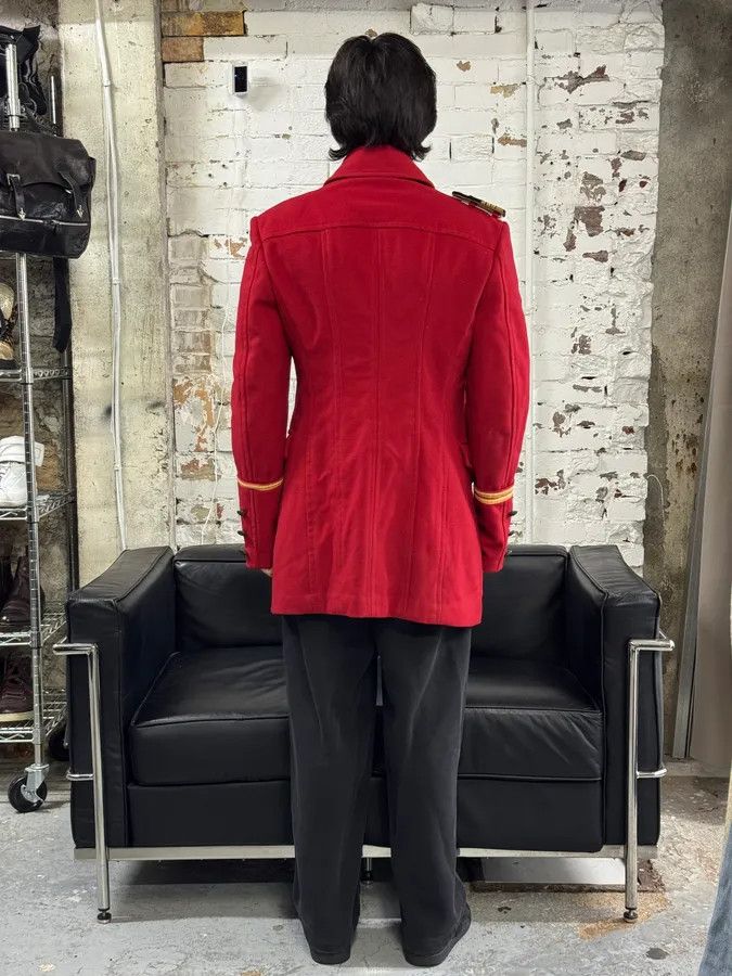 Dolce & Gabbana FW2006 Dolce & Gabbana Red Wool Double-Breasted Officer Coat Size US M / EU 48-50 / 2 - 4 Thumbnail