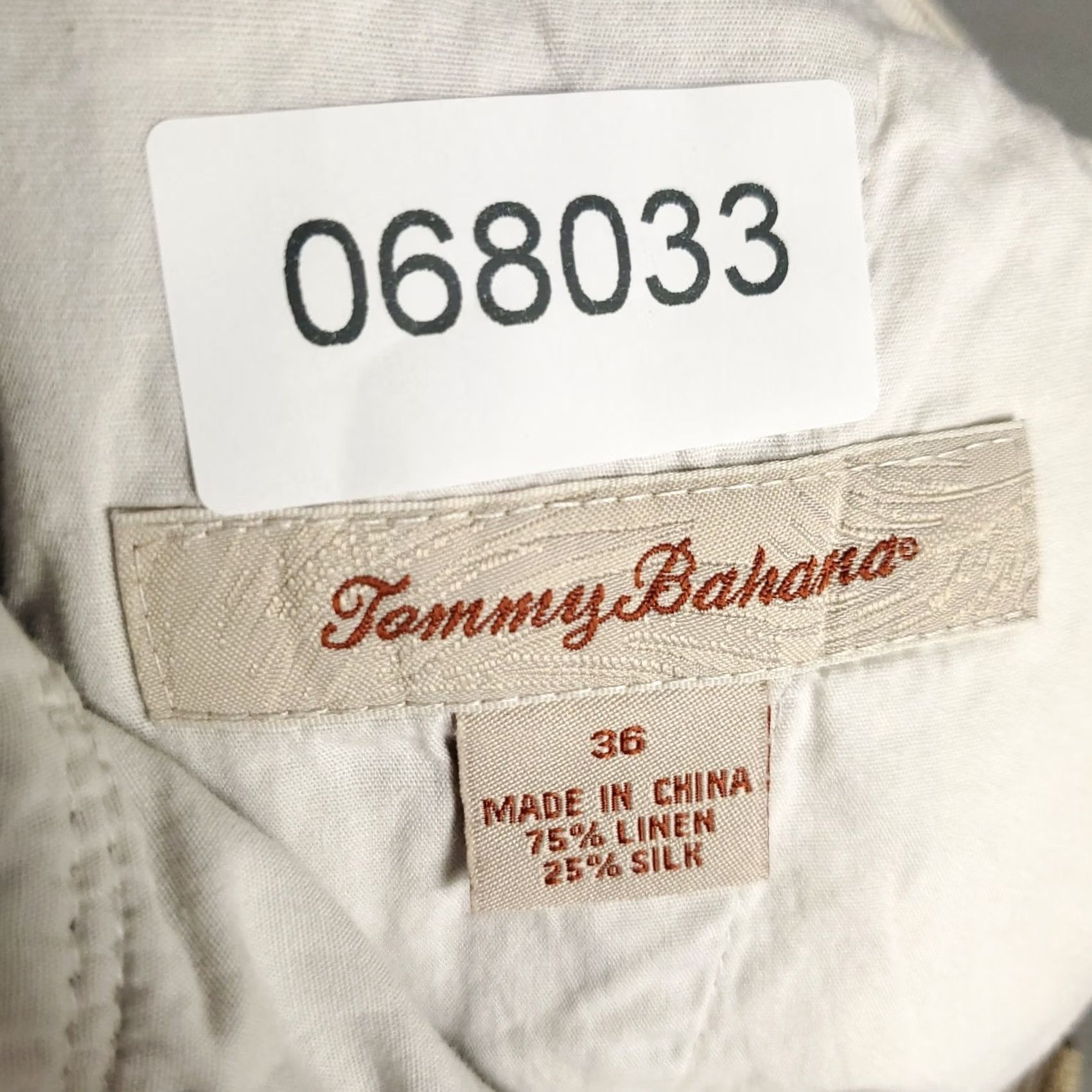 Tommy Bahama Tommy Bahama Shorts Mens Size 36 Brown Plaid Linen Casual Flat Front Chino Size US 36 / EU 52 - 8 Thumbnail