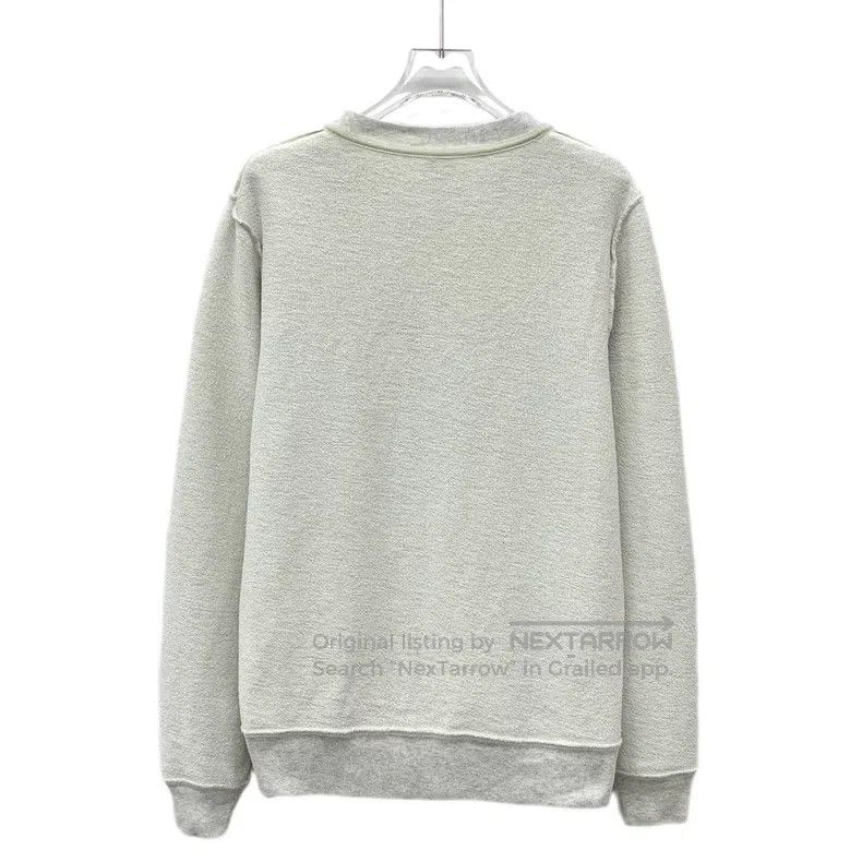 Loewe Loewe Gray logo embroidered cotton round neck long-sleeved Size S / US 4 / IT 40 - 2 Thumbnail
