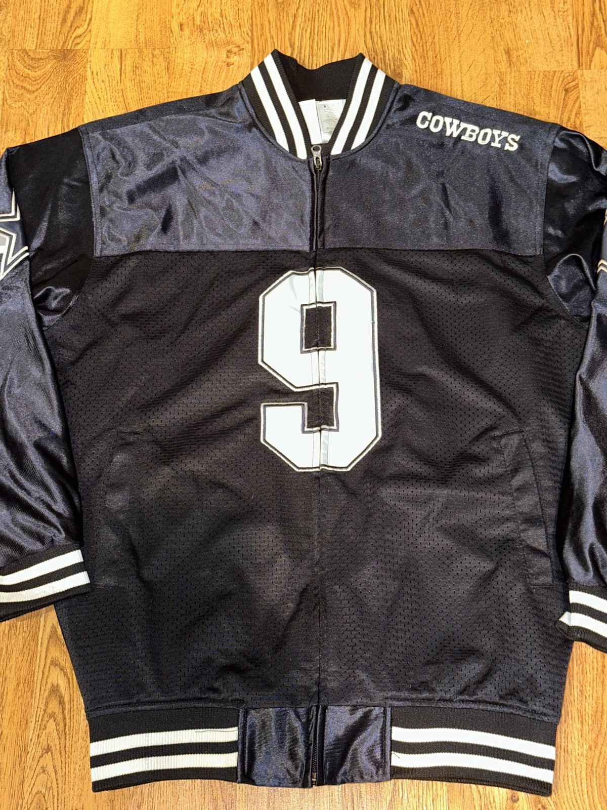 NFL NFL Dallas COWBOYS Romo #9 Jersey Bomber Jacket Men’s MEDIUM Size US M / EU 48-50 / 2 - 4 Thumbnail