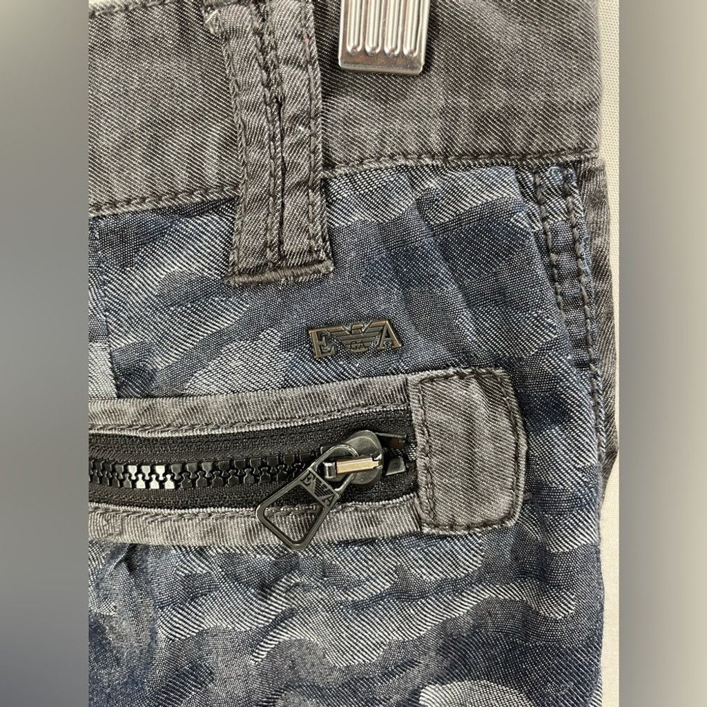 Emporio Armani Emporio Armani Jeans Indigo Camo Twill Shorts Size 48/ US 33 Size US 34 / EU 50 - 6 Thumbnail