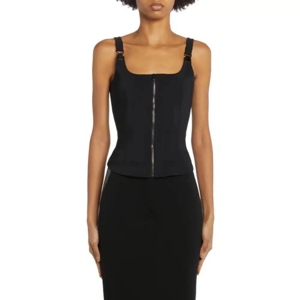 Tom Ford o1loc1c1024 TS2043 Corset Top in Black Size S / US 4 / IT 40 - 4 Thumbnail