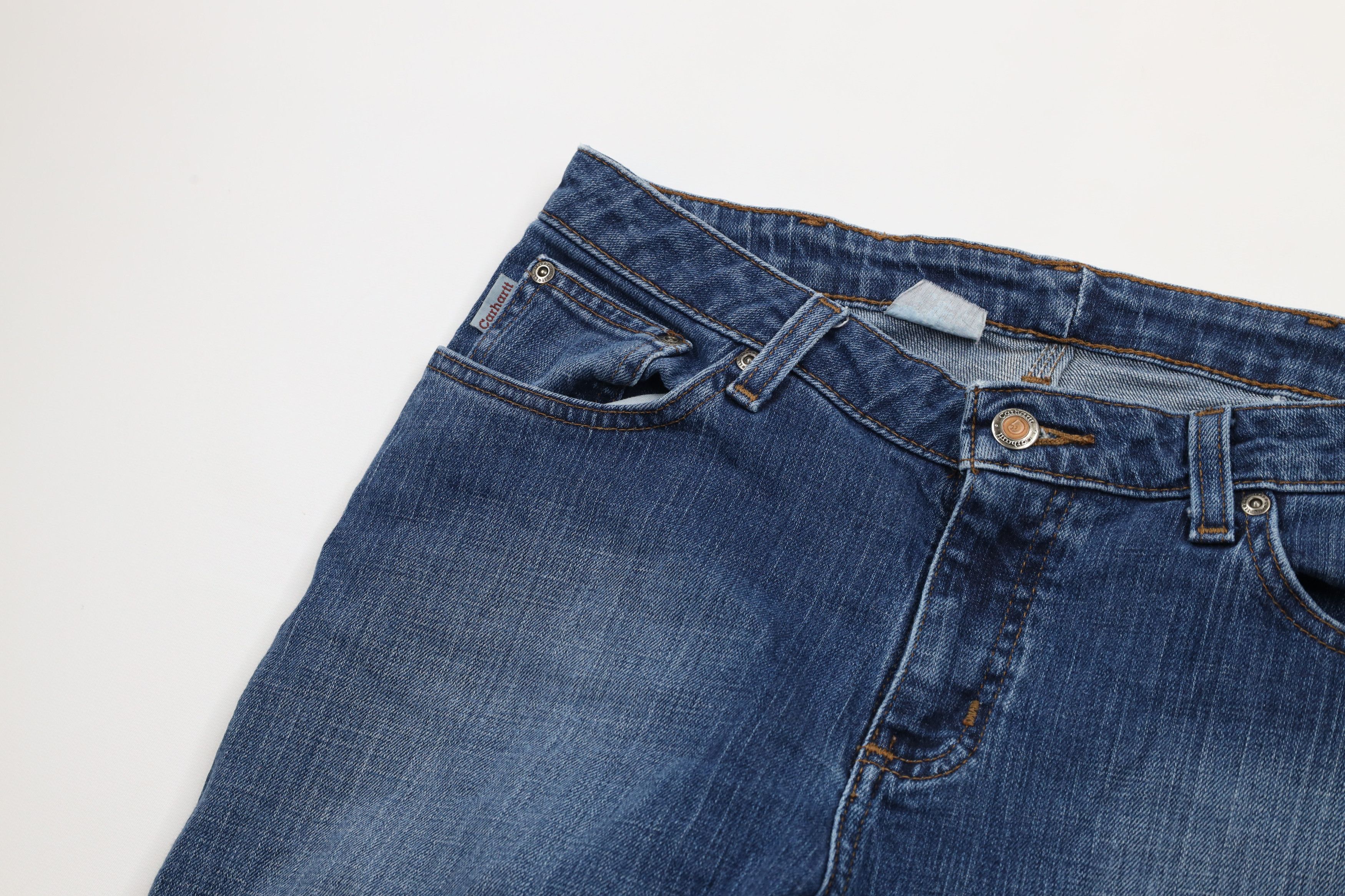 Carhartt × Vintage Vintage Carhartt Out Flared Wide Leg Stretch Denim Jeans Size 30" / US 8 / IT 44 - 5 Thumbnail
