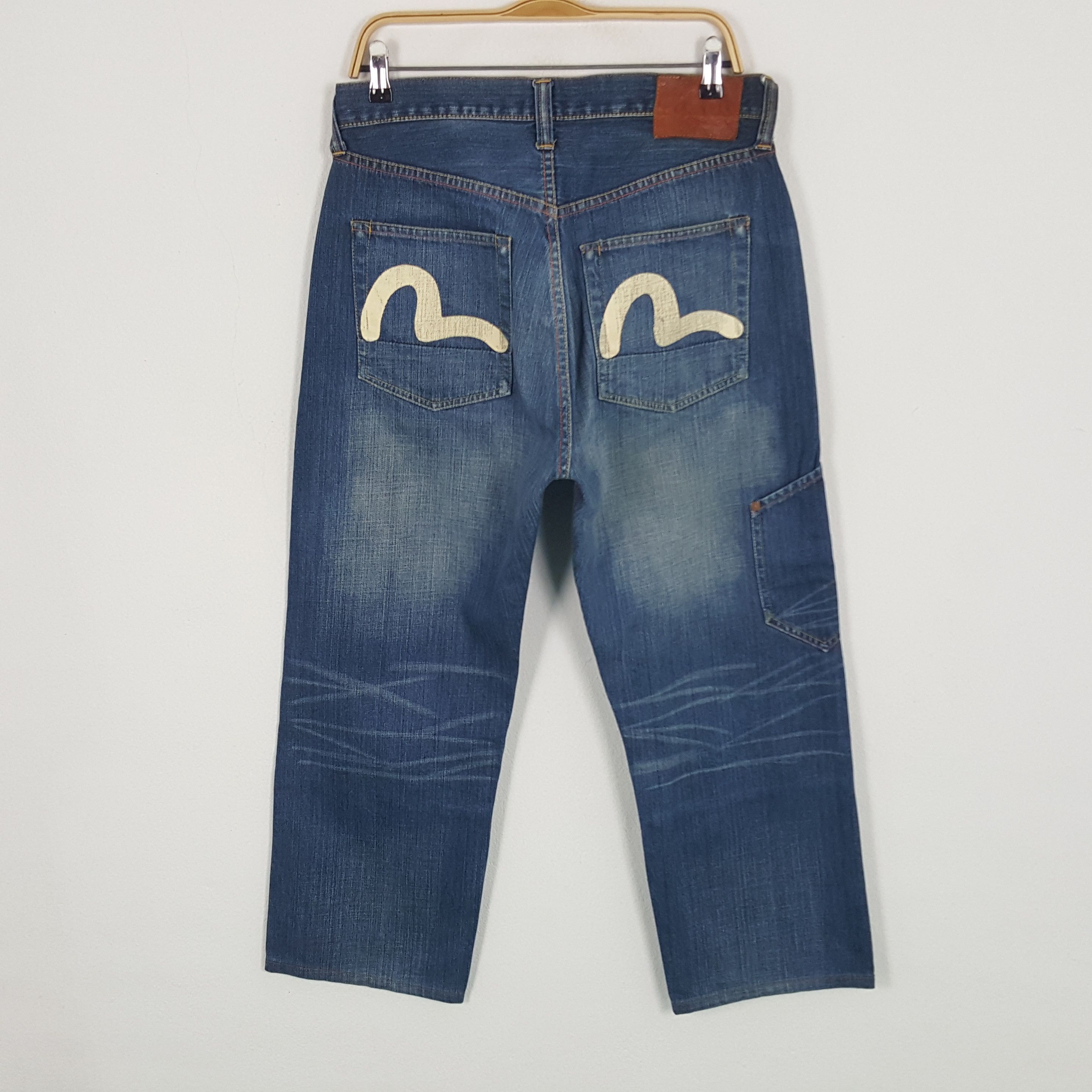 Evisu × Vintage Vintage Evisu Japan Custom Art Daicock Denim Jeans Size US 31 - 4 Thumbnail