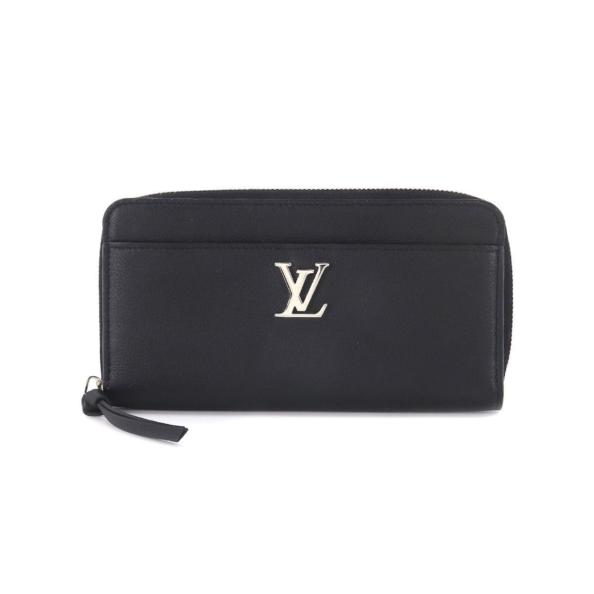 Louis Vuitton Zippy Lockme Round Zipper Long Wallet Leather