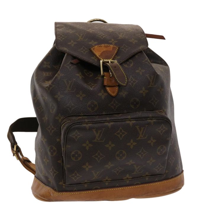 LOUIS VUITTON Monogram Montsouris GM Backpack M51135 LV Auth