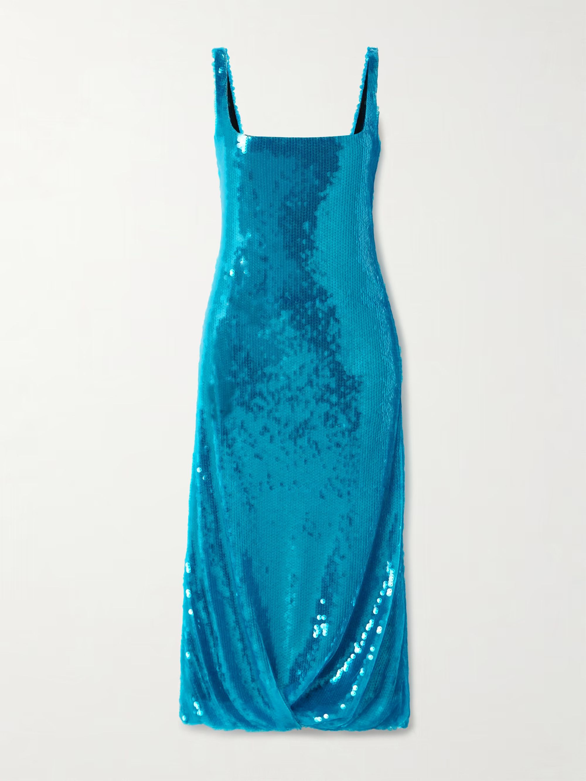 16Arlington o1mle1125 Sidd Midi Dress in Blue Size XL / US 12-14 / IT 48-50 - 1 Thumbnail