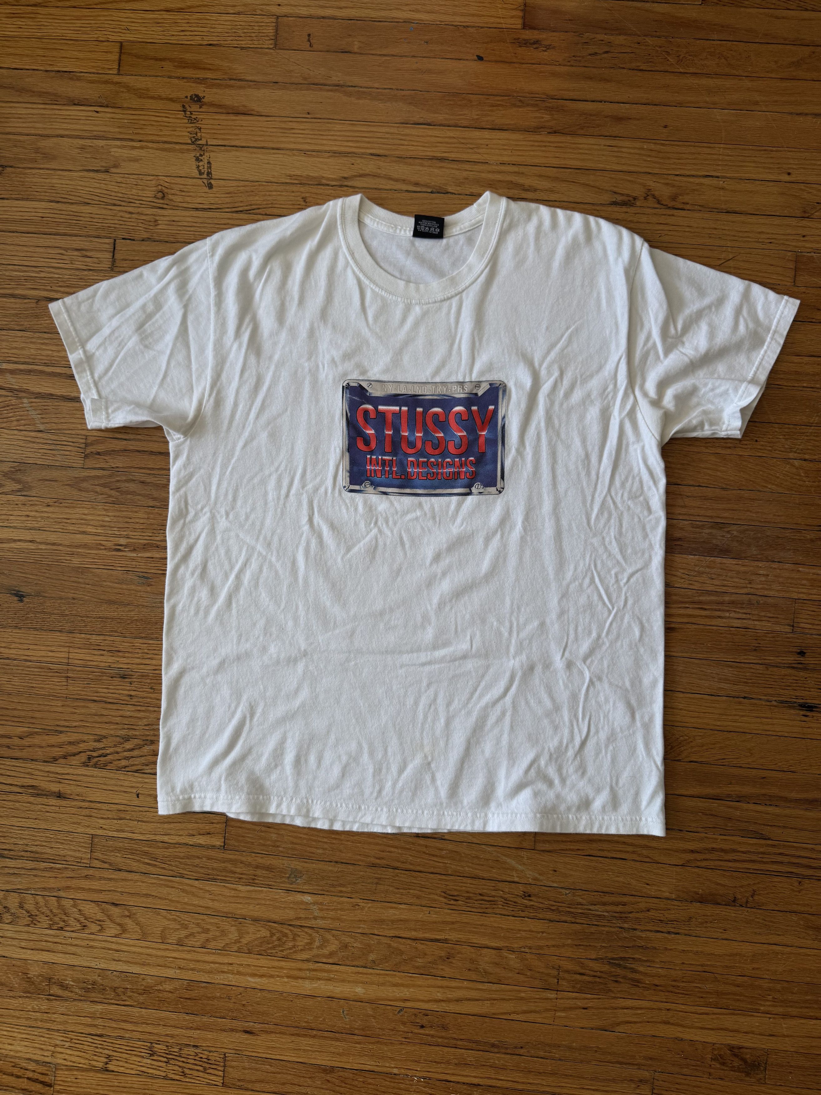 Stussy Stussy Intl Designs License Plate Tee Size US L / EU 52-54 / 3 - 1 Thumbnail