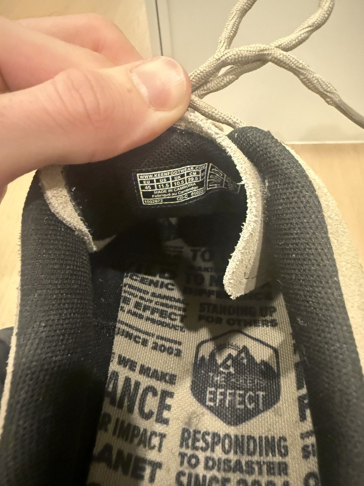 KEEN Keen Jasper Suede Sneakers - Silver Mink Size US 11.5 / EU 44-45 - 6 Thumbnail