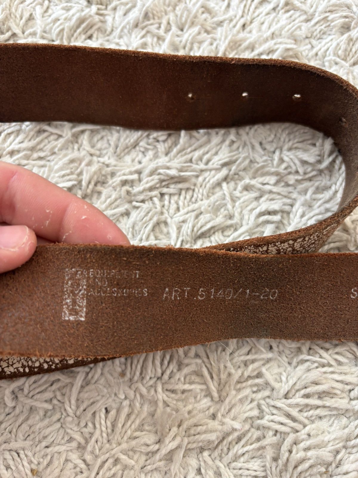 Levi's Vintage Clothing × Vintage 🇺🇸Faded Vintage Big Logo Belt Levis America Size ONE SIZE - 5 Thumbnail