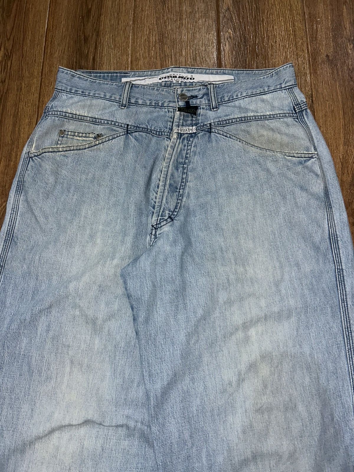 Marithe + Francois Girbaud Marithe Francois Girbaud Stone Washed Baggy Faded Blue Jeans Size 30" / US 8 / IT 44 - 3 Thumbnail