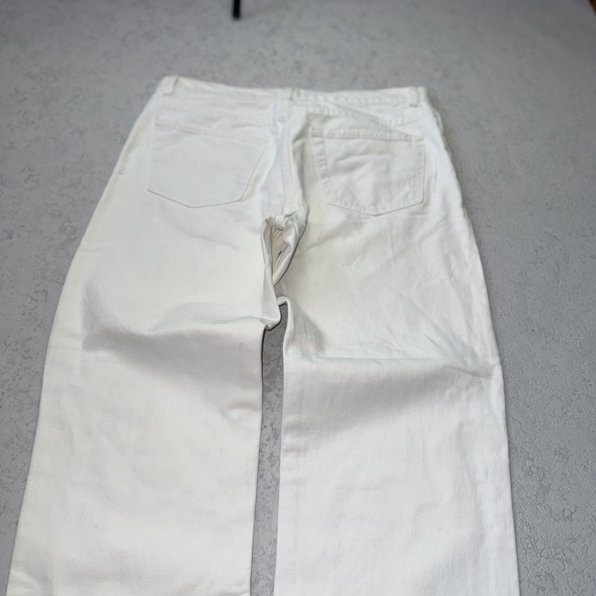 Helmut Lang Helmut Lang 00s Vintage Broken Denim White Pant/Jeans Size US 33 - 15 Thumbnail