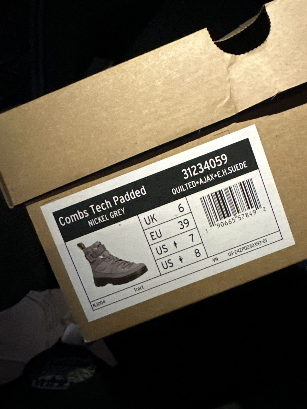 Dr. Martens Dr. Martens Combs Tech Padded Boots Nickel Grey / EU 39) Size US 7 / EU 40 - 2 Thumbnail