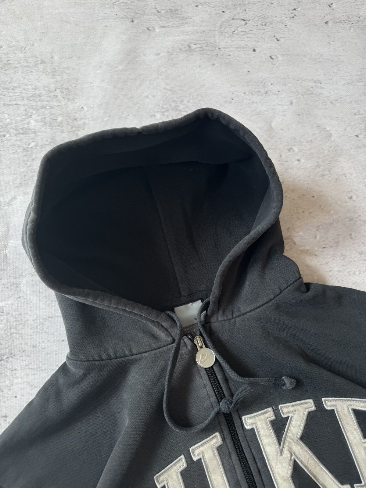 Nike × Vintage NIKE VINTAGE 00s y2k OVERSIZE BAGGY ZIP HOODIE CENTER LOGO Size US L / EU 52-54 / 3 - 5 Thumbnail