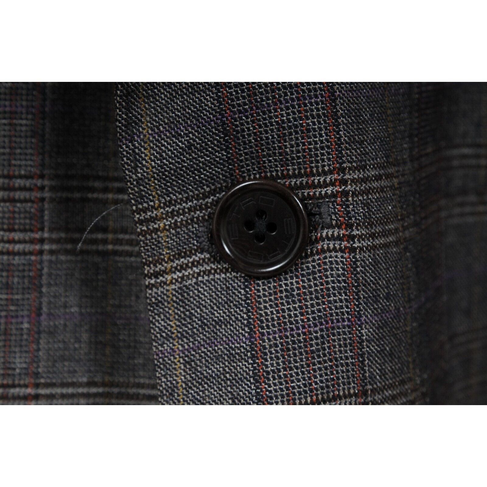 Etro Houndstooth Jacket Gray Wool Blazer IT 56 Size 46R - 6 Thumbnail