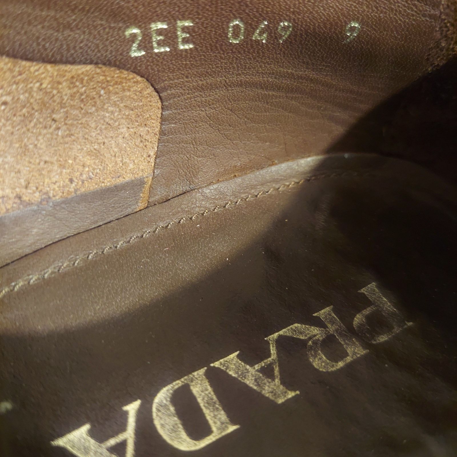 Prada Prada Saffiano 2EE049 Men's US 10 Brown Leather Oxford Shoes Size US 10 / EU 43 - 9 Thumbnail