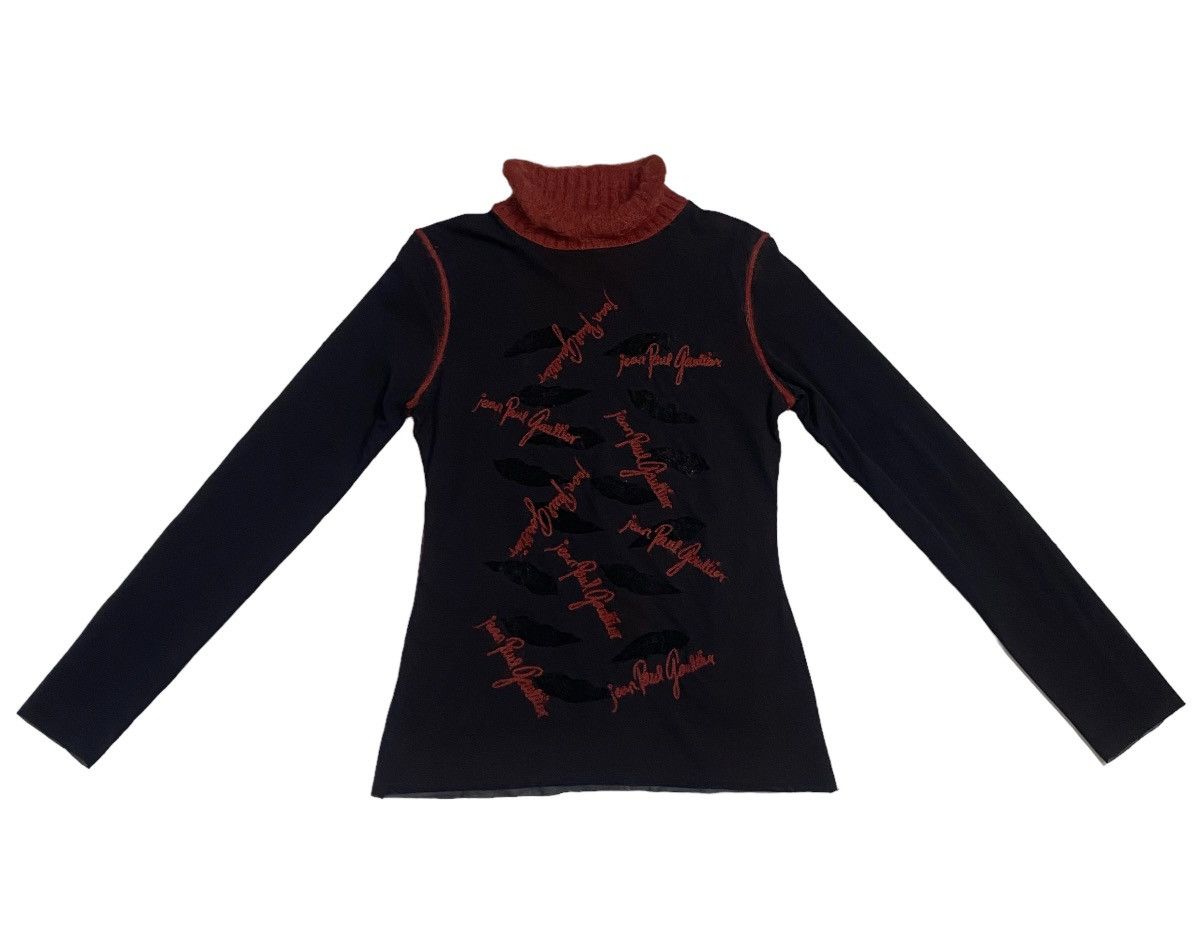Designer × Jean Paul Gaultier Jean Paul GAULTIER FEMME Logo Embroidery Layered Mesh Top Size S / US 4 / IT 40 - 6 Thumbnail