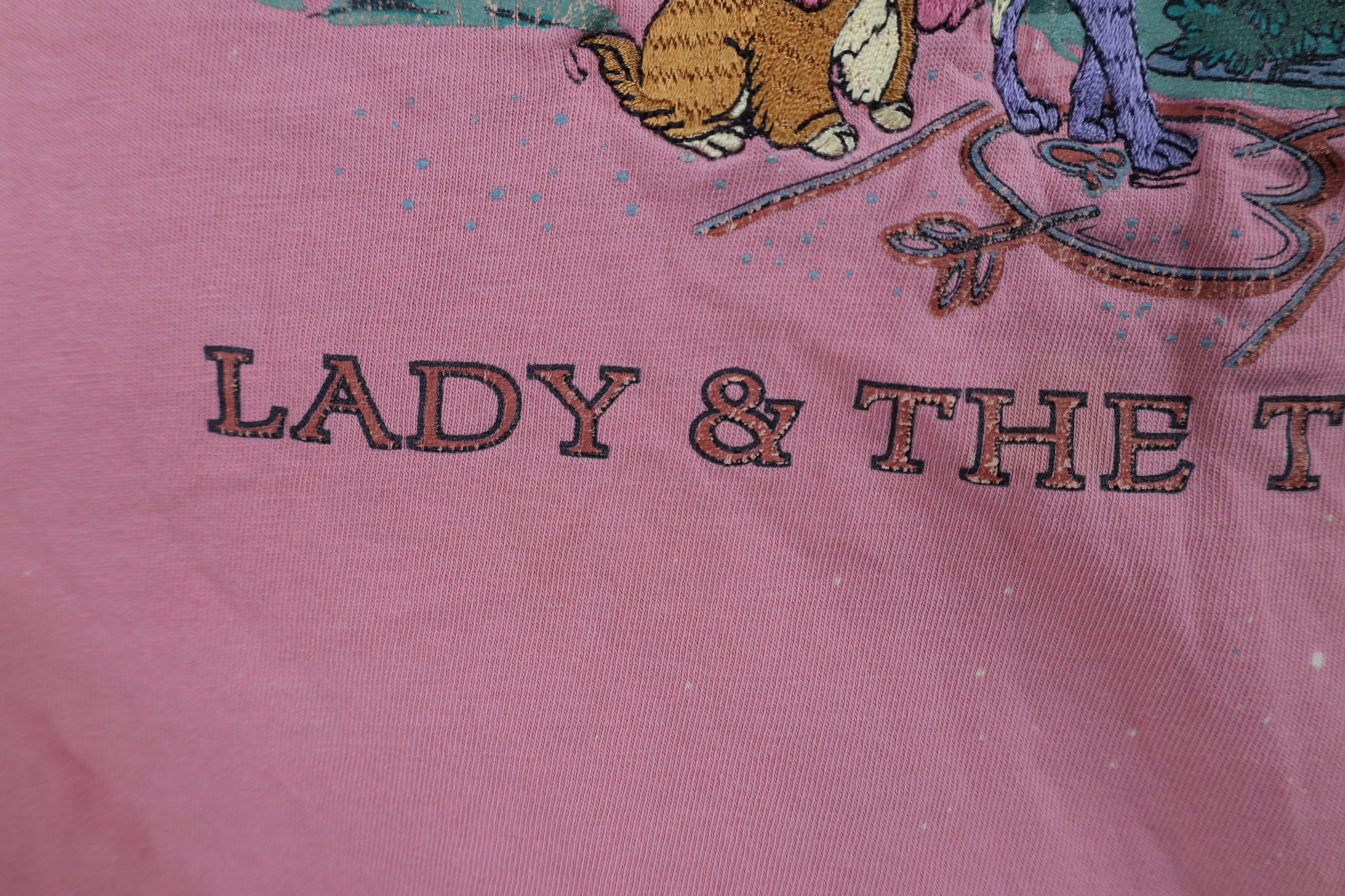 Disney × Vintage Vintage 90s Disney Lady & The Tramp Movie T-Shirt USA Size M / US 6-8 / IT 42-44 - 6 Thumbnail