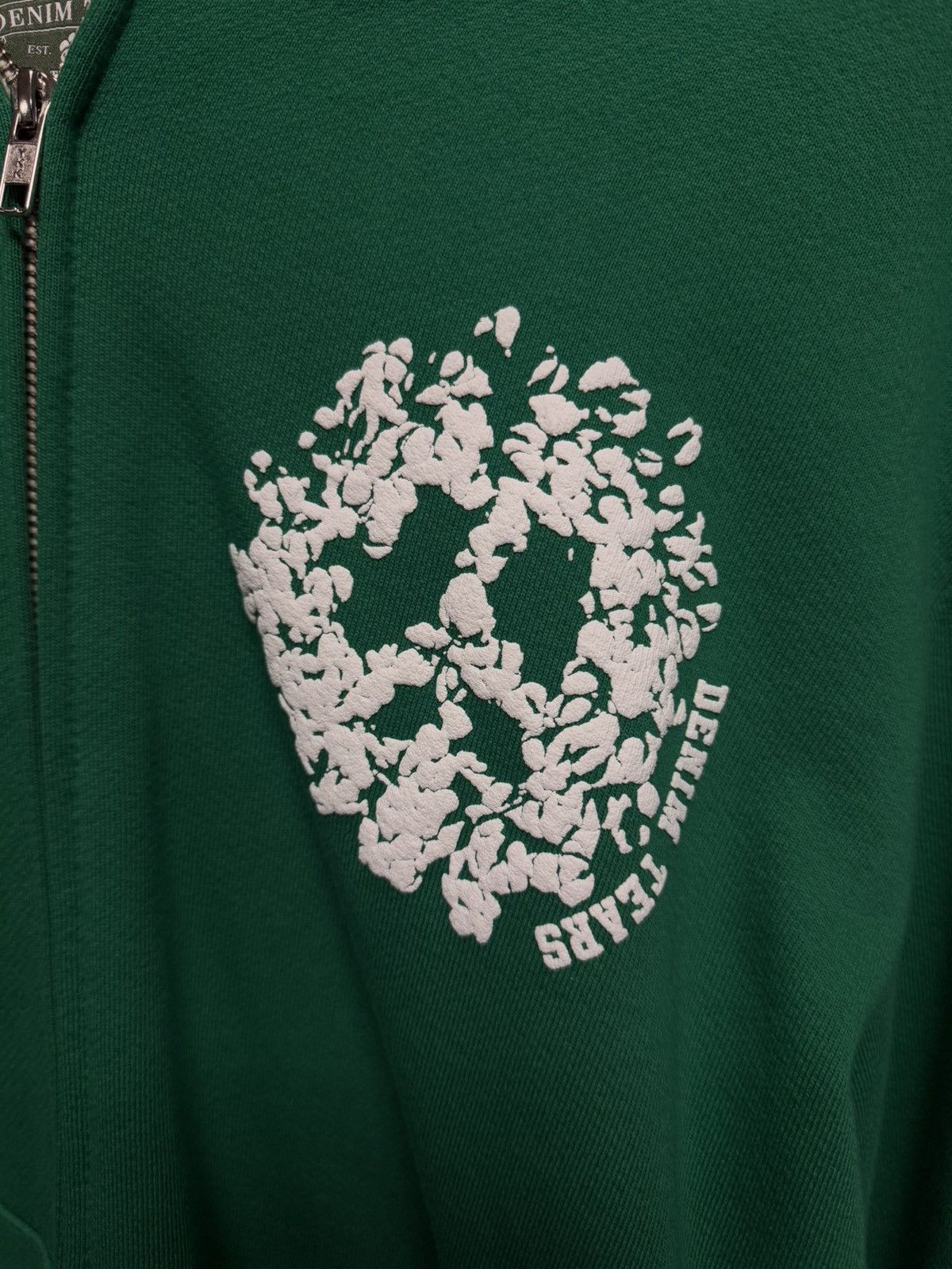 DENIM TEARS Denim Tears Green Zip Up Hoodie Size XXL (NEW) Size US XXL / EU 58 / 5 - 6 Thumbnail