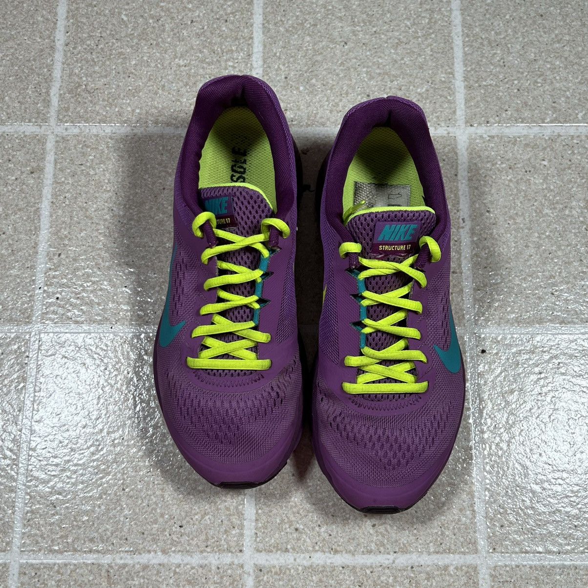 Nike Nike Women's Zoom Structure 17 Running Shoes Purple Yellow Size US 6.5 / EU 39-40 - 2 Thumbnail