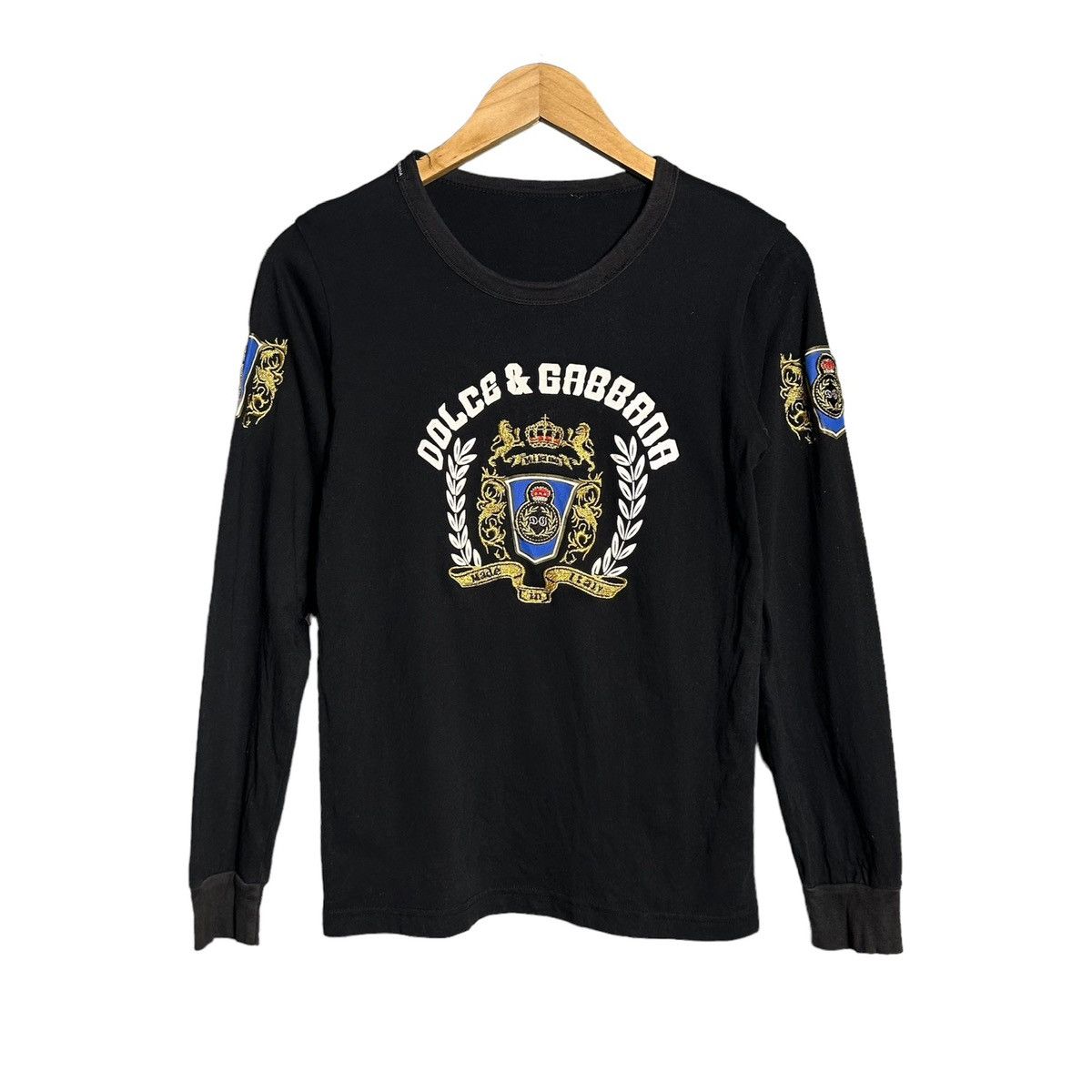 Dolce & Gabbana Vintage Docle and Gabbana Logo Long Sleeve T Shirt Size S / US 4 / IT 40 - 1 Thumbnail