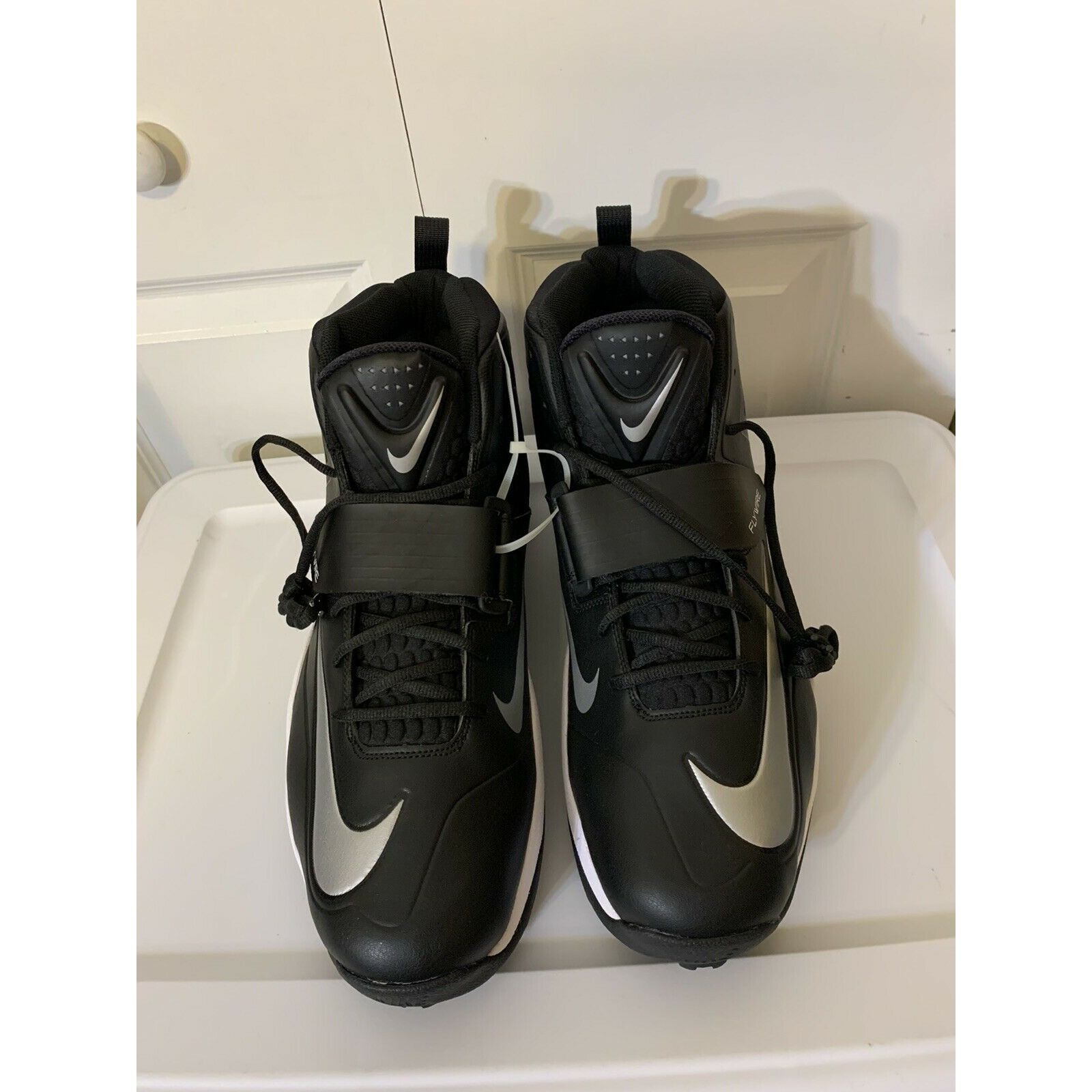Nike Nike Flywire Zoom Code Elite Black/Silver Football Cleats 60 Size US 15 / EU 48 - 3 Thumbnail
