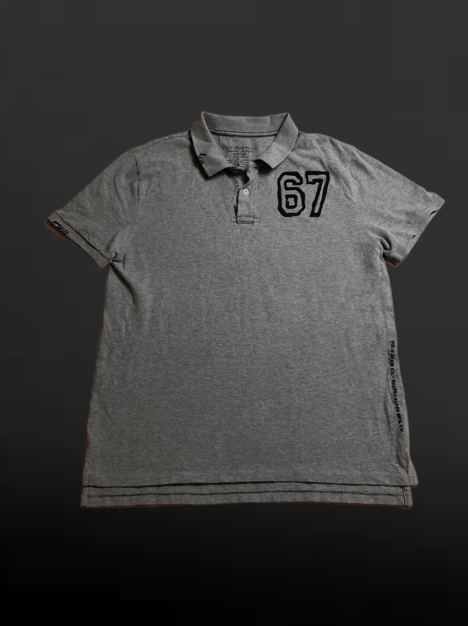 Polo Ralph Lauren Vintage Ralph Lauren POLO JEANS Co Gray GRAPHIC LOGO POLO Size US XL / EU 56 / 4 - 1 Thumbnail
