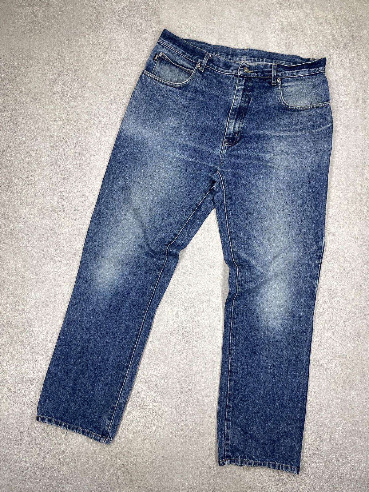 Yves Saint Laurent Vintage Yves Saint Laurent Denim Jeans Blue Y2K Size US 38 / EU 54 - 6 Thumbnail