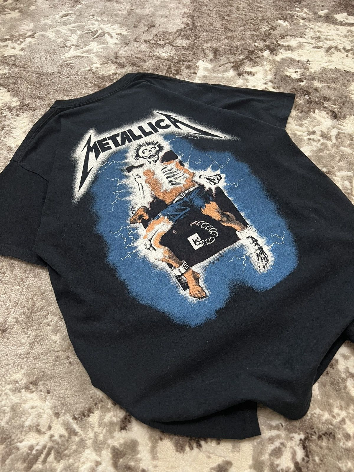 Band Tees × Metallica × Vintage Vintage Metallica Ride the lighthing y2k t shirt Size US M / EU 48-50 / 2 - 2 Thumbnail