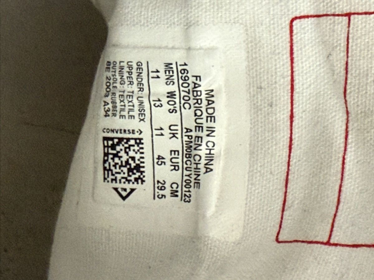 Converse × Fragment Design × Moncler 70 Low ‘White’ Size US 11 / EU 44 - 8 Thumbnail
