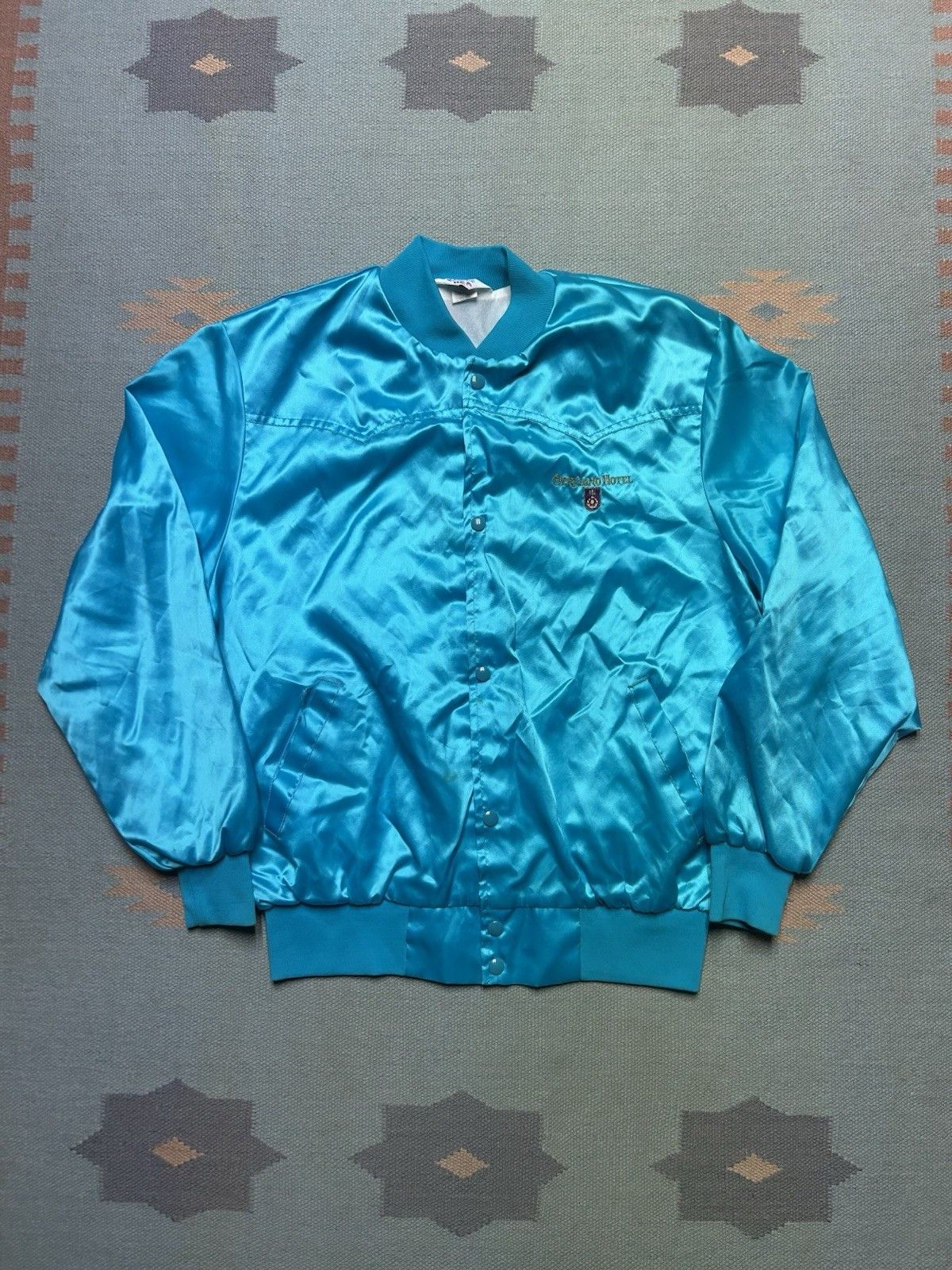 Vintage Satin bomber jacket national clogging convention bluegras XL Size US XL / EU 56 / 4 - 3 Thumbnail