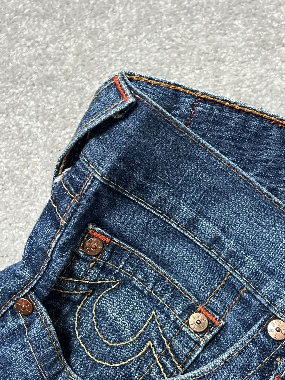 True Religion Vintage True Religion Baggy Fit Wide Leg Flared Jeans 34x33 Size US 34 / EU 50 - 8 Thumbnail
